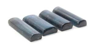 Cabujones de gemas sueltas, cabujones de cianita musgo Natural, hermosa y brillante, calidad impresionante, forma rectangular lisa, 4 piezas - Product Image 3