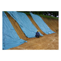 Lámina protectora en rollo, Rollo negro/membrana impermeable para construcción usada