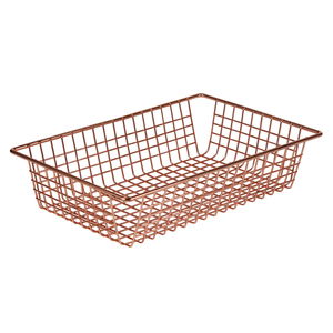 2025 Wholesale Price Vegetable Fruit <b>Storage</b> <b>Basket</b> Rose Gold Color Handcrafted Kitchenware Classy Design Metal <b>Wire</b> <b>Basket</b> - Product Image 4