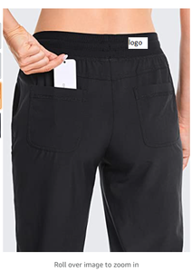 Femmes Léger de Joggeurs de Sport Cordon Entraînement de Course Pantalon Taille Élastique avec Poches 88% Polyester, 12% Élasthanne - Product Image 3