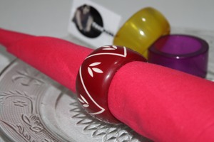 Servilleteros tradicionales Sambhal en resina para bodas, fiestas, eventos, fabricante exportador - Product Image 3