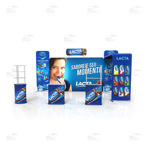 <span class=keywords><strong>Stand</strong></span> d'exposition portable <span class=keywords><strong>pliable</strong></span> 10x20 pieds en aluminium léger avec étagère pour la restauration et les foires - Product Image 6