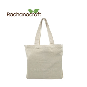 Bolsa de hombro de algodón para uso diario, bolsa de compras de algodón biodegradable, orgánico, sin plástico, 100% - Product Image 1