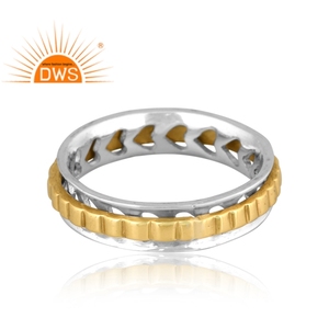 Handmade Fine Sterling Silver Unisex <b>Spinner</b> Statement Band <b>Ring</b> Silver Jewelry Manufacturer - Product Image 3