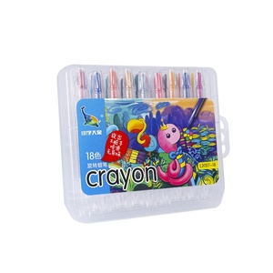 Strumenti per la pittura artistica pastello in plastica multicolore studenti Twist Up Crayon Pen Set 18 colori con scatola in PP - Product Image 3