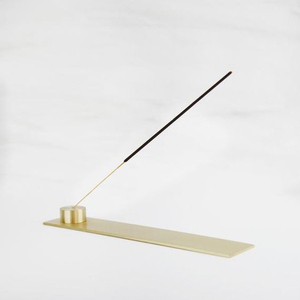 Porte-encens à reflux en laiton, métallique en or - Product Image 6