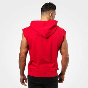 Camisetas sin mangas con capucha para hombre, ropa para entrenamiento, culturismo, corte muscular, gimnasio, Fitness, Ves - Product Image 6