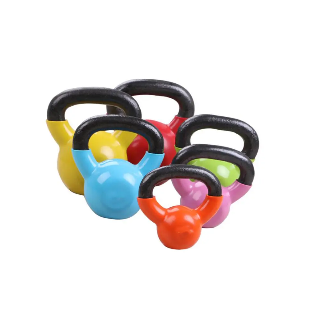 Gewicht Eco Vriendelijke Gym Apparatuur Stalen Ketel Bel E-Coating Ongevulde Wedstrijd Gietijzer Kettlebell Set