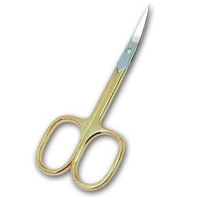 Tijeras para cutículas de hoja afilada de acero inoxidable recta de belleza de calidad superior para cuidado de uñas preciso y profesional acabado dorado - Product Image 5