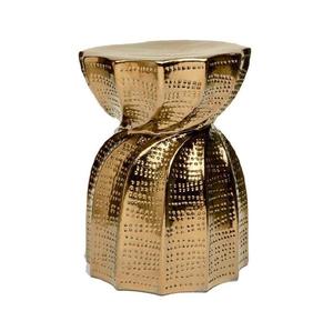 โต๊ะโลหะชุบทองแบบโบราณโต๊ะข้างโต๊ะตกแต่งห้องโต๊ะแบบคลาสสิก - Product Image 1