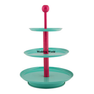 Soporte de pastel de Metal de tres niveles de diseñador, soporte de pastel hecho a mano de calidad Superior, soporte de pastel nuevo de lujo clásico con estilo al por mayor - Product Image 4