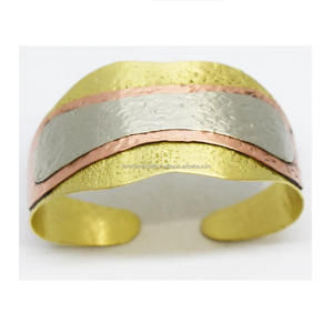2025 Kansas Winter Gold <b>copper</b> arm cuff festival Wavy Gold Cuff <b>Bracelet</b> Genuine Ladies Trousers Long Winter Coats Jewelry - Product Image 2