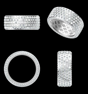 Bagues personnalisées en or 14 carats avec numéro de nom, diamant taillé rond cultivé en laboratoire avec une clarté vvs améliorée, bague en or unique avec diamants naturels - Product Image 3