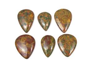 Customized Natural Gemstone Jewelry Findings / Pear Shape Cabochon Stone Available At Low Cost - Product Image 4