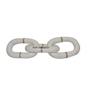 Fantaisie en aluminium brut moulé couleur or chaîne en métal Design indien artisanat Sculpture pour la décoration de la maison utilisation à un prix abordable - Product Image 4