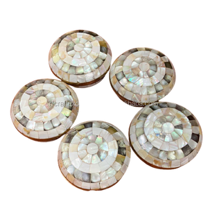 Set de almacenamiento de Acacia con incrustaciones de perlas para madre e islámica, conjunto de regalo musulmán hecho a mano, caja de regalo para Ramadán - Product Image 1