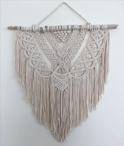 Fait à la main bohème macramé tenture murale 100% coton écologique taille personnalisée Casa décor décor à la maison pour chambre salon - Product Image 5