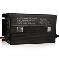 Chargeur de batterie LiFePO4 XIETONG S2500 12.6V 29.2V 50A 54.6V 30A 12V 24V 48V pour voiture hybride, chariot élévateur, voiturette de golf 630W-1800W 85%