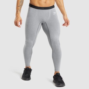 Leggings de sport OEM taille haute respirants et anti-transpiration pour hommes – Leggings de compression haute élasticité pour la gym - Product Image 4