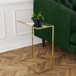 Luxury Gold <b>Side</b> <b>Table</b> <b>High</b> Quality Bulk Quantity Vintage Unique Modern New Design Customization Acceptable Made in India 2024 - Product Image 3