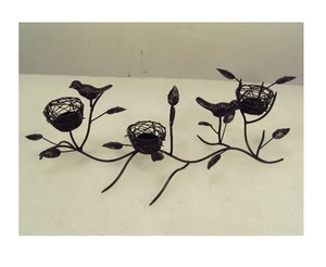 Bird Nest <b>Lantern</b> <b>Tealight</b> Candle Holder for Home and Office Decor - Product Image 1