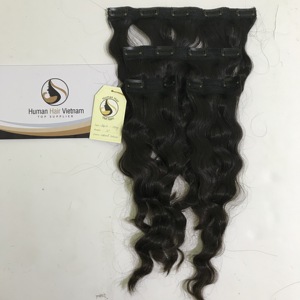 Venta al por mayor, cabello Virgen sin procesar, 100g, 20 pulgadas, clip doble dibujado, espesor del cabello, Extensiones de Cabello 100% humano - Product Image 3