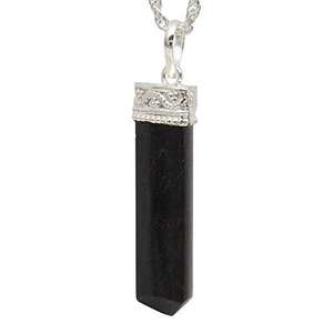 Tourmaline avec argent Point cristal pierre guérison amour 1 couleur N/A cristal naturel Top vente pendentifs galvanisés noir - Product Image 2
