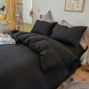<span class=keywords><strong>Lenzuola</strong></span> di bambù naturale di lusso al 100% macchia nera di prima qualità all'ingrosso Set di biancheria da letto in cotone egiziano con federa - Product Image 2