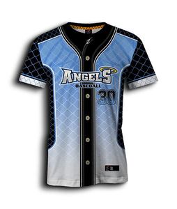 Camiseta de Béisbol con Logotipo OEM, Tejido de Malla Transpirable, Unisex, Sublimación Personalizada, Talla Grande, Antibacteriana, Secado Rápido - Product Image 1