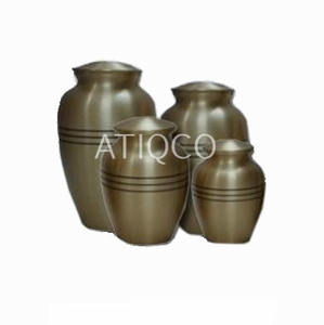 โกศใส่ศพทำจากอลูมิเนียมทองเหลืองแข็งมีสไตล์คลาสสิกเพื่อความทรงจำในงานศพที่สวยงามน่าดึงดูด - Product Image 2