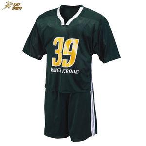 Uniformes de media manga Lacrosse con cuello en V de alta calidad Técnica de impresión digital Ropa deportiva - Product Image 2