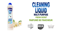 Parfum de citron liquide de nettoyage multi-usages