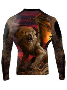 Equipo de entrenamiento sublimado MMA Bjj de manga larga para hombre de diseño personalizado de alta calidad - Product Image 2