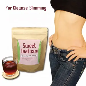 Teh Detoks Tox Pelangsing Badan, Diet Kurus Penurun Berat Badan Manis Teatox Kesehatan Minuman Lembut Buatan Jepang OEM Tersedia