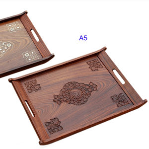 Nouveauté 2026 Plateau de service en bois d'Inde, artisanat en bois, plateaux en vente en gros au prix d'usine - Product Image 1