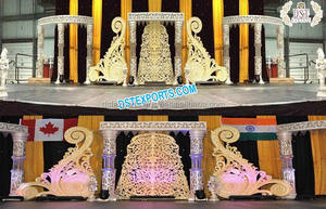 Scène de mariage victorien en en Fiber, décor scénique de style romain, superbe pour spectacle de mariage, et américaine - Product Image 6