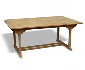 Modern Style Solid Wood Teak Rectangular Extendable Dining <b>Table</b> <b>Folding</b> <b>Garden</b> Furniture for Outdoor Beach Kitchen Hotel - Product Image 3