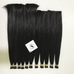 Crochet — Extensions de cheveux naturels lisses, 100% non traités, cheveux humains vierges, soyeux, de haute qualité, - Product Image 5