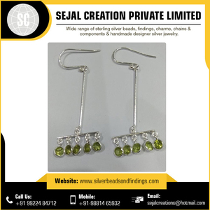Wholesale Supplier 925 Sterling <b>Silver</b> Gemstone Earring for Gifts Parties Engagements Anniversaries Includes Earring <b>Wire</b> - Product Image 2