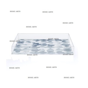 Classic Design Acrylic Serving <b>Tray</b> Rectangular Shape Customized Size Sweets <b>Snacks</b> <b>Tray</b> For Hot Selling - Product Image 1