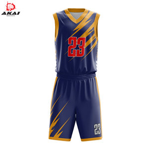 Uniforme de baloncesto de entrenamiento universitario, diseño personalizado, Jerseys de competición sublimados de colores, conjunto de uniforme - Product Image 4