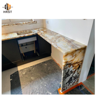 Dalles de pierre naturelle en quartzite dolomite de Patagonie, grandes dalles polies, modernes et durables, pour comptoirs de cuisine d'hôtel et dessus de vanité