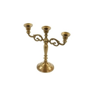 Candelabros de Calidad exclusiva de 5 brazos, candelabros de aluminio de Color dorado de diseño único, centros de mesa para proveedor mayorista - Product Image 2