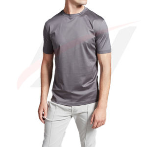 Calidad superior al por mayor personalizado bordado impresión logo algodón verano manga corta gimnasio fitness diferente color Camiseta Hombre - Product Image 1