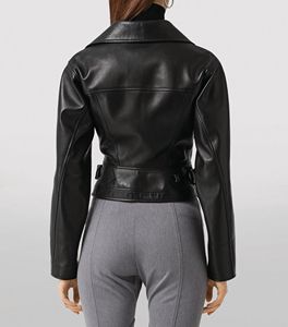Veste zippée en cuir de vache de couleur noire disponible dans toutes les couleurs et tous les cuirs fabriqués au Pakistan - Product Image 4