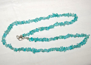 Collier de puces aigue-marine de bonne qualité, aigue-marine, à vendre - Product Image 2
