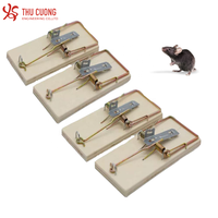 Kelas atas baja kayu jepret Mouse/tikus/tikus kontrol hama dalam/luar ruangan penggunaan mudah Set tidak beracun ramah lingkungan 14x6.5x8cm Thu