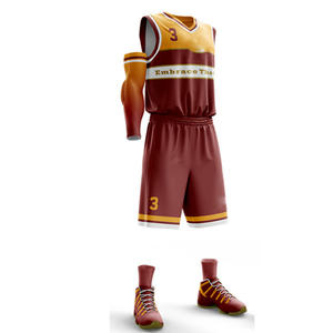 Uniforme de baloncesto para jóvenes, uniforme personalizado, Reversible, sublimación, precio de fábrica - Product Image 2
