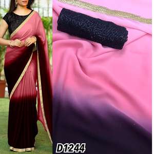 Look le plus moderne réception porter Jacquard lourd séquence Saree avec chemisier pièce femmes indiennes portent Sari bas prix en gros vêtement - Product Image 3