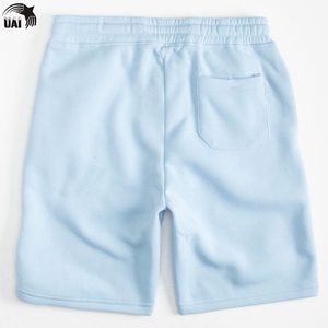 Pantalones Cortos Deportivos de Moda para Hombre, de Alta Calidad, 100% Algodón, Felpa, Sólidos, Transpirables, con Cordón en la Cintura, Casuales, para Verano, Gimnasio - Product Image 4